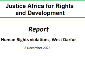 Report: Human Rights violations, West Darfur